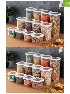 Violeta Home Aufbewahren & Servieren<24er-Set: Vorratsbehälter in Weiß