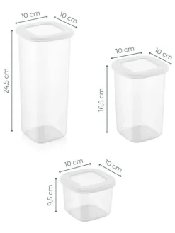 Violeta Home Aufbewahren & Servieren<24er-Set: Vorratsbehälter in Weiß