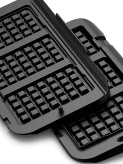 Tefal Küchenelektronik<2er-Set: Waffelplatten "XA734810" in Schwarz