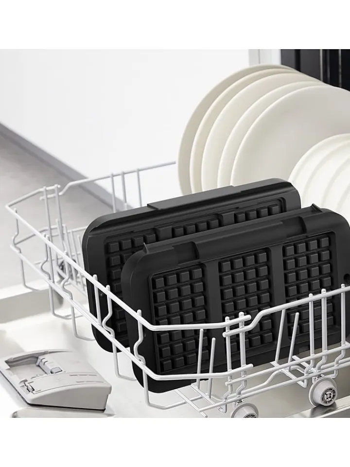 Tefal Küchenelektronik<2er-Set: Waffelplatten "XA734810" in Schwarz