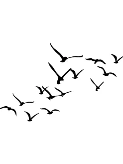 ABERTO DESIGN Wanddekoration<11er-Set: Wanddekore "Migration"