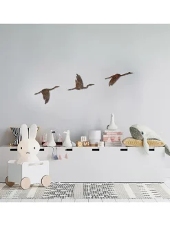 ABERTO DESIGN Wanddekoration<3er-Set: Wanddekore "Rusty Birds"