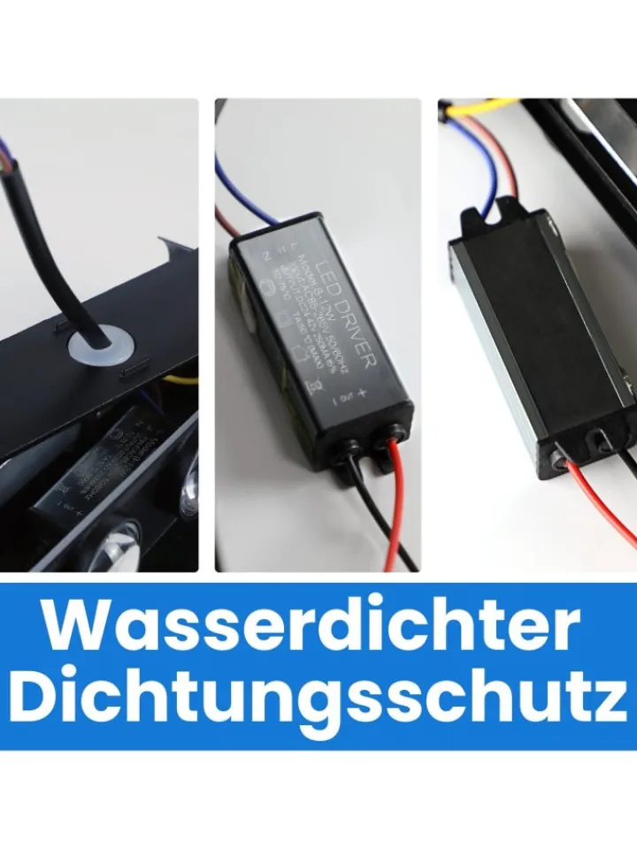 ZMH Wandleuchten<2er-Set Wandleuchte LED in schwarz Modern warmweiß 7W IP65 Up Down L 22cm