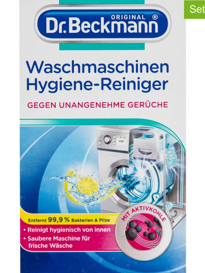 Dr. Beckmann Putz- & Waschutensilien<3er-Set: Waschmaschinen-Hygiene-Reiniger, je 250 g