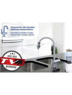 Wenko Weitere Haushaltshelfer<2er-Set: Wasserhahn-Entkalker in Grau - (H)7 x Ø 5 cm