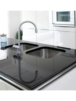 Wenko Weitere Haushaltshelfer<2er-Set: Wasserhahn-Entkalker in Grau - (H)7 x Ø 5 cm