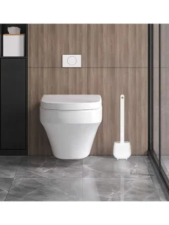 Joybos Badaccessoires<3er-Set: WC-Garnituren in Weiß - (B)11 x (H)36 x (T)3,5 cm