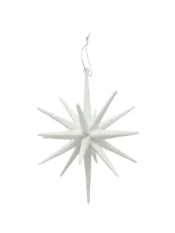 Boltze Weihnachtsschmuck<2er-Set: Weihnachtsanhänger "Tove" in Weiß - Ø 15 cm