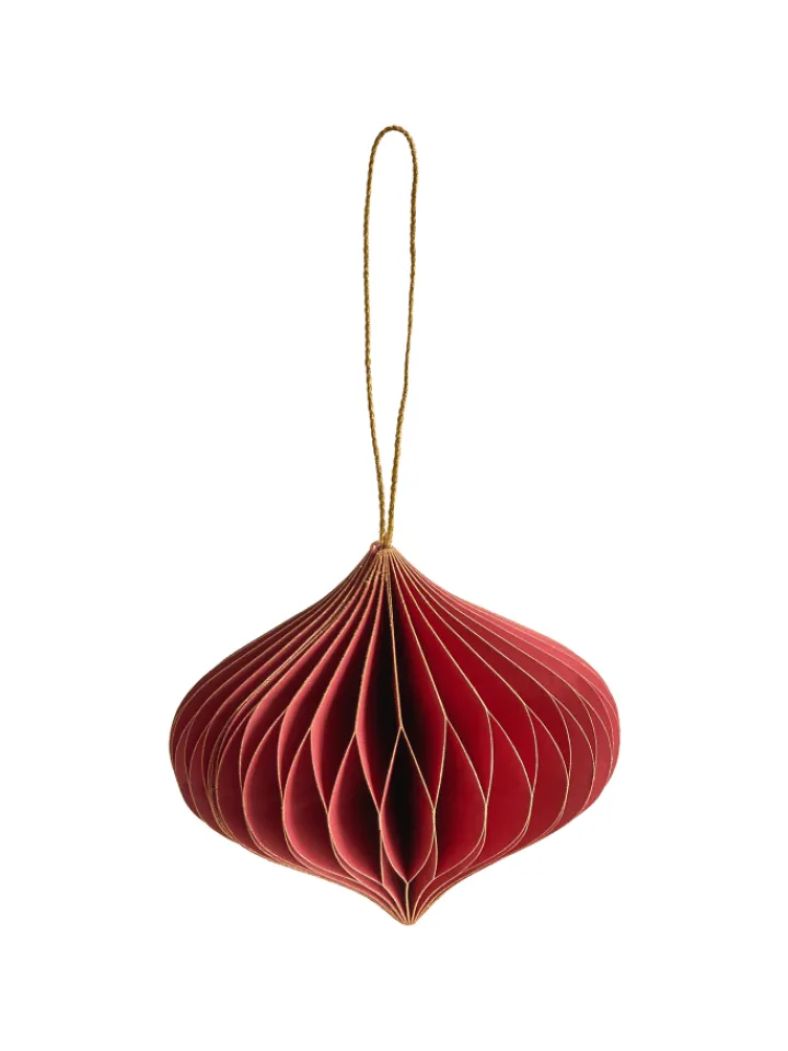 Beliani Künstliche Weihnachtsbäume<18er-Set Weihnachtsbaumkugeln SUSA in Rot
