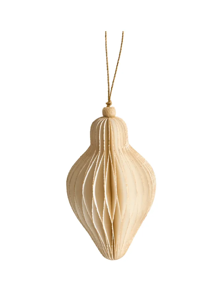 Beliani Künstliche Weihnachtsbäume<20er-Set Weihnachtsbaumkugeln ALTAELVA in Beige