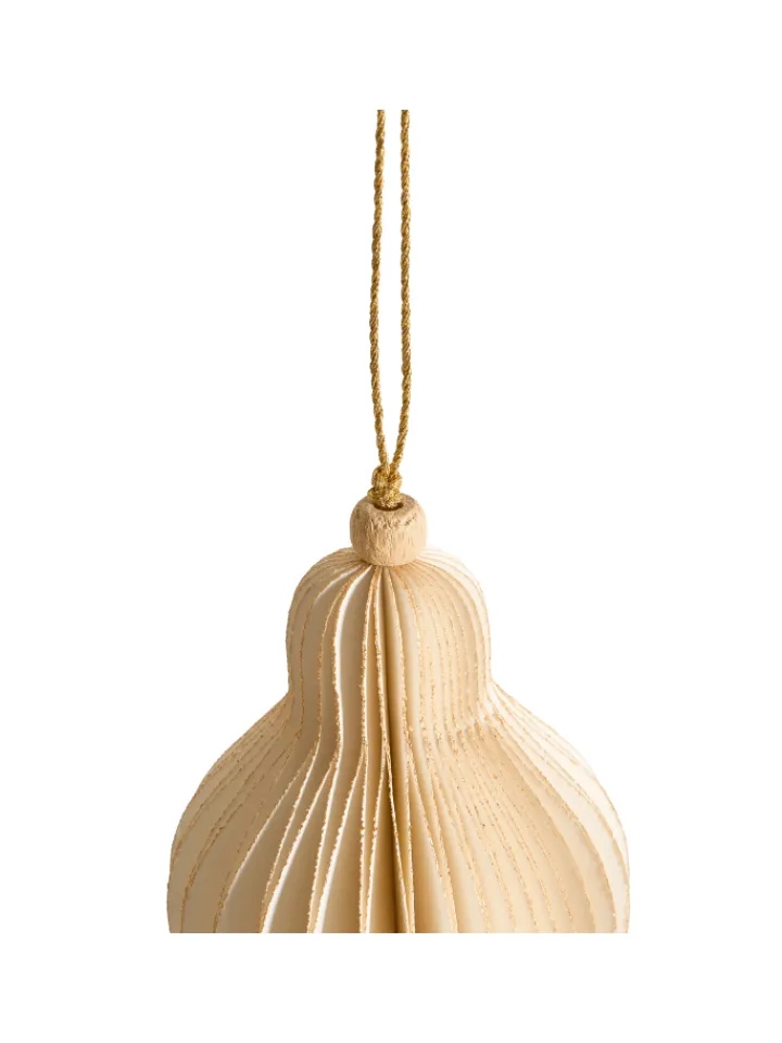 Beliani Künstliche Weihnachtsbäume<20er-Set Weihnachtsbaumkugeln ALTAELVA in Beige