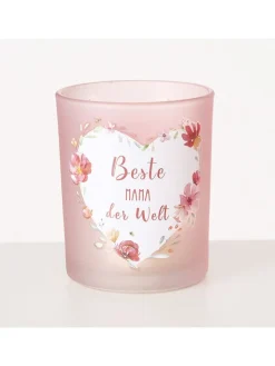 Boltze Kerzen, Vasen & Mehr<6er-Set: Windlichter "Elsie" in Rosa