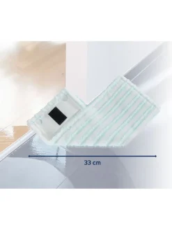 Leifheit Putz- & Waschutensilien<2er-Set: Wischbezüge "CT M Ergo micro duo" in Weiß/ Türkis