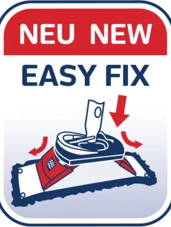 Leifheit Putz- & Waschutensilien<2er-Set: Wischbezüge "CT M Ergo static plus" in Türkis