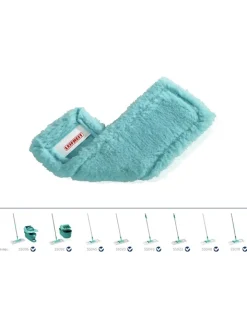 Leifheit Putz- & Waschutensilien<2er-Set: Wischbezüge "Profi XL static plus" in Türkis