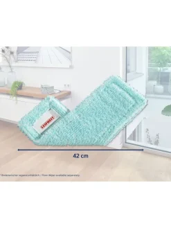 Leifheit Putz- & Waschutensilien<2er-Set: Wischbezüge "Profi XL super soft" in Hellblau