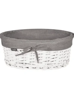 Beliani Wäschekörbe & -Ständer<1er-Set Wäschekörbe VAKARI in Grau/Weiß