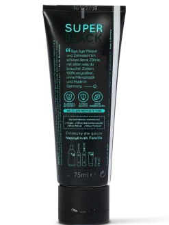 happybrush Zahn & Mundpflege<3er-Set: Zahnpasta "SuperBlack" - 3x 75 ml