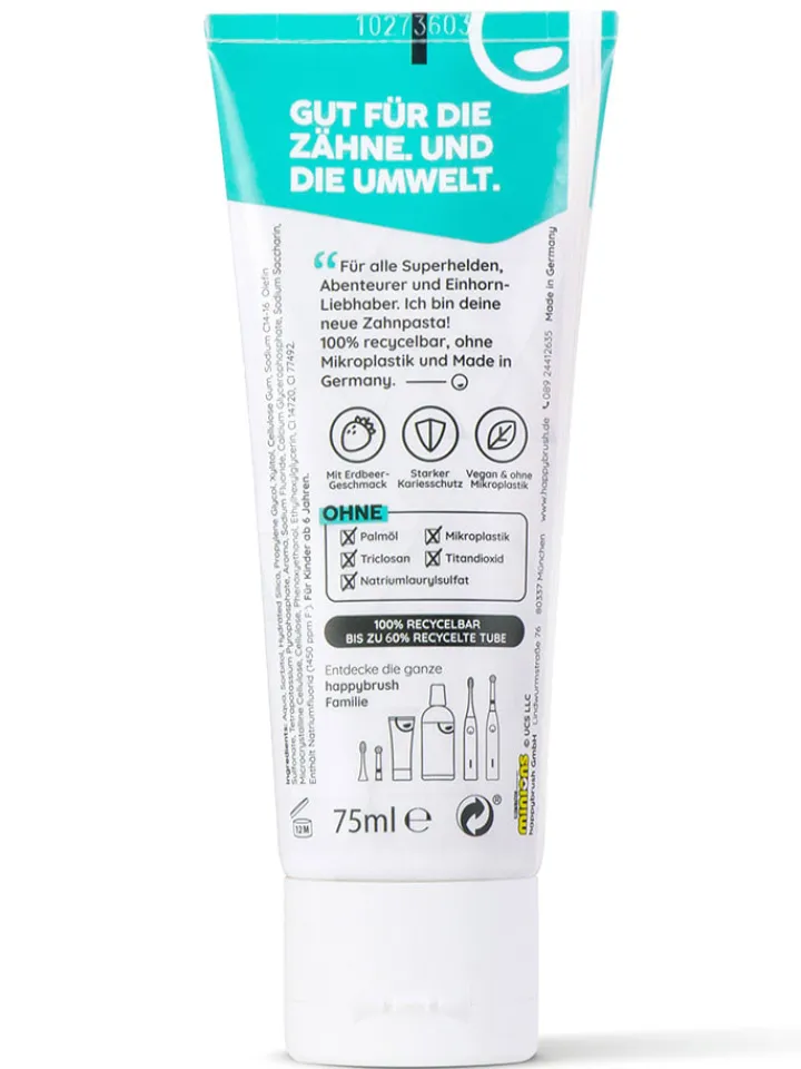 happybrush Zahn & Mundpflege<3er-Set: Zahnpasta "SuperColor" - 3x 75 ml