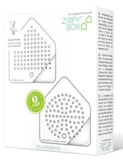 Zwitscherbox Wohndekoration<2er-Set: Zirpyboxen in Weiß - (B)7 x (H)7,7 x (T)4 cm