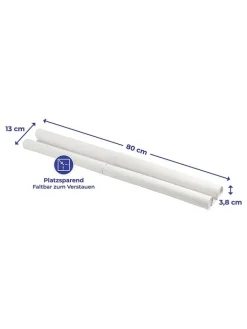 Wenko Weitere Haushaltshelfer<2er-Set: Zugluft-Stopper in Weiß - (B)80 x (H)13 cm