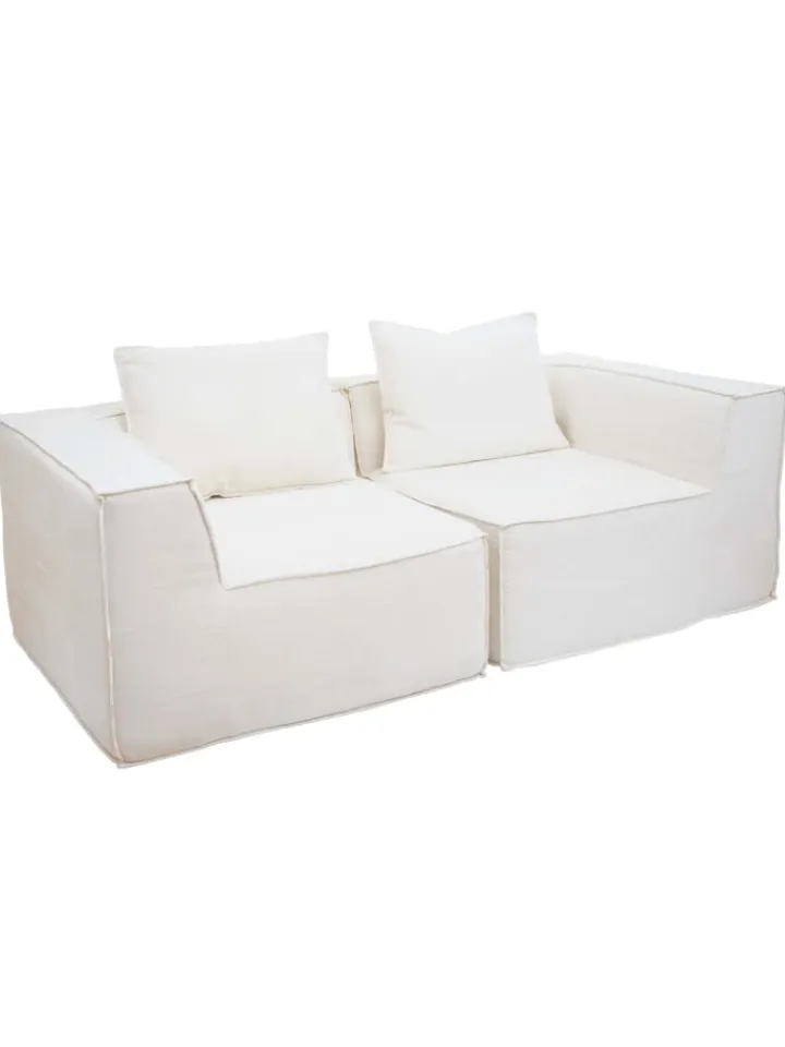 MCW Möbel-Sets<2er-Sofa O54, Creme