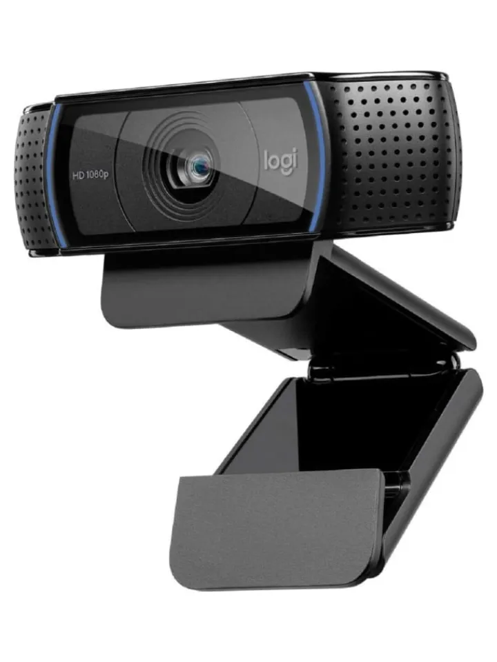 Logitech Foto & Video<Erstklassige Webcam C920 mit 1080p Full-HD - gestochen in Schwarz