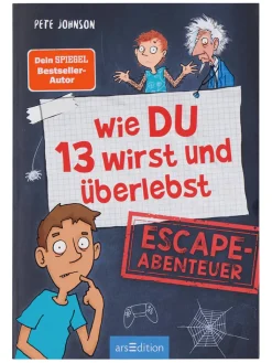 ars edition Bücher|Kreativbedarf & Do-It-Yourself<Escape-Rätselroman "Wie DU 13 wirst und überlebst"
