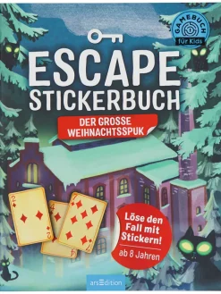 ars edition Bücher<Escape-Stickerbuch "Der große Weihnachtsspuk"