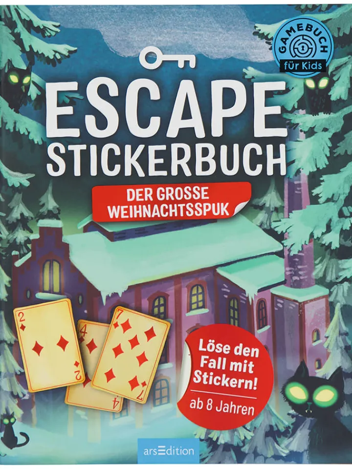 ars edition Bücher<Escape-Stickerbuch "Der große Weihnachtsspuk"