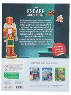 ars edition Bücher<Escape-Stickerbuch "Der große Weihnachtsspuk"
