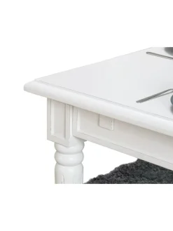 ebuy24 Möbel-Sets<Essgruppe Amaretta (7-teilig) Weiß/Beige 180 x 100 cm