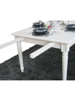 ebuy24 Möbel-Sets<Essgruppe Amaretta (7-teilig) Weiß/Beige 180 x 100 cm