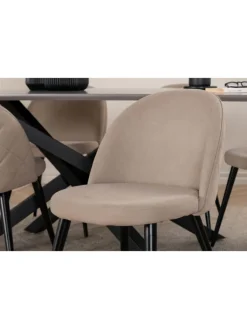 ebuy24 Möbel-Sets<Essgruppe Piazza 20 (7-teilig) Beige 90 x 180 cm