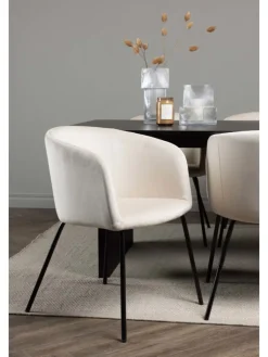 ebuy24 Möbel-Sets<Essgruppe Vail 1 ( 7-teilig) Schwarz 100 x 200 cm