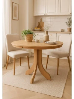 möbel-direkt Tische<Esstisch 90-130 cm Anton in Buche-Nachbildung