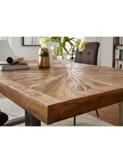 KADIMA DESIGN Tische<Esstisch Mango Massivholz Esszimmertisch 180x76,5x90, Küchentisch