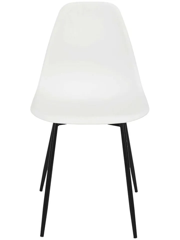 THE HOME DECO FACTORY Sitzmöbel<Esszimmerstuhl in Weiß - (B)50,7 x (H)84,8 x (T)45,5 cm