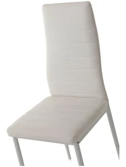 TFT Home Sitzmöbel<Esszimmerstuhl in Weiß - (B)41 x (H)95 x (T)39 cm