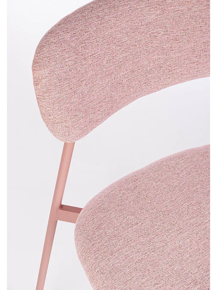 Bizzotto Sitzmöbel<Esszimmerstuhl ''Inka'' in Rosa - (B)45 x (H)78 x (T)49 cm