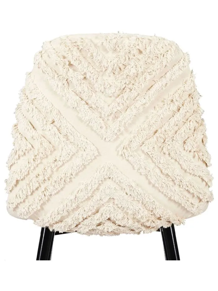 Ethnical Life Sitzmöbel<Esszimmerstuhl "Mora" in Creme - (B)44 x (H)86 x (T)50 cm
