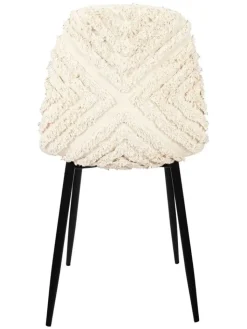 Ethnical Life Sitzmöbel<Esszimmerstuhl "Mora" in Creme - (B)44 x (H)86 x (T)50 cm