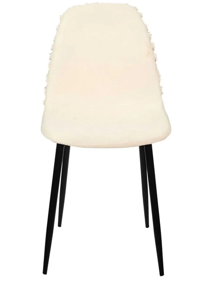 Ethnical Life Sitzmöbel<Esszimmerstuhl "Mora" in Creme - (B)44 x (H)86 x (T)50 cm