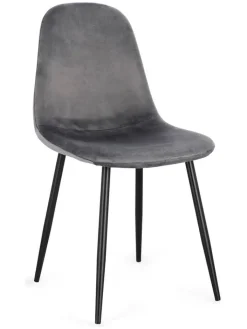 Bizzotto Sitzmöbel<Esszimmerstuhl ''New Irelia'' in Grau - (B)44 x (H)84 x (T)53 cm