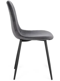 Bizzotto Sitzmöbel<Esszimmerstuhl ''New Irelia'' in Grau - (B)44 x (H)84 x (T)53 cm