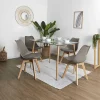 Ethnical Life Sitzmöbel<Esszimmerstuhl "Scandinave" in Taupe - (B)46 x (H)86,5 x (T)52 cm