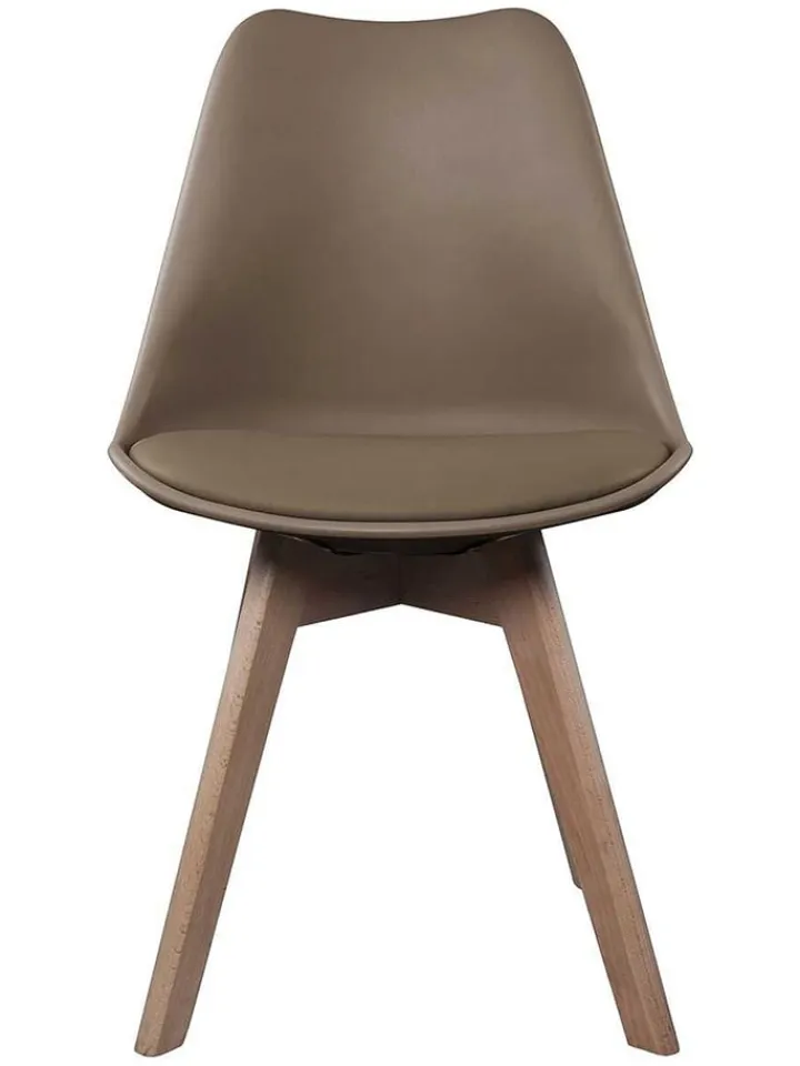 Ethnical Life Sitzmöbel<Esszimmerstuhl "Scandinave" in Taupe - (B)46 x (H)86,5 x (T)52 cm