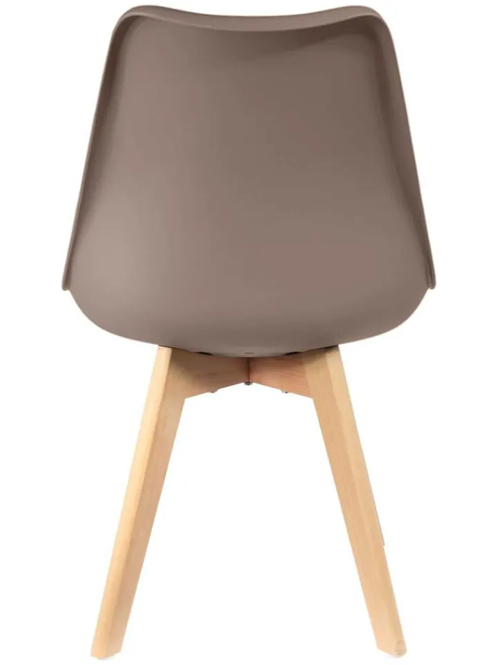 Ethnical Life Sitzmöbel<Esszimmerstuhl "Scandinave" in Taupe - (B)46 x (H)86,5 x (T)52 cm