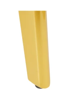 Beliani Tische<Esszimmertisch MOSBY in Weiß/Gold - (W) 90 x (H) 77 x (L) 160 cm