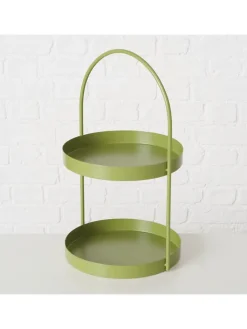 Boltze Aufbewahren & Servieren<Etagere "Joko" in Grün - (H)45 cm